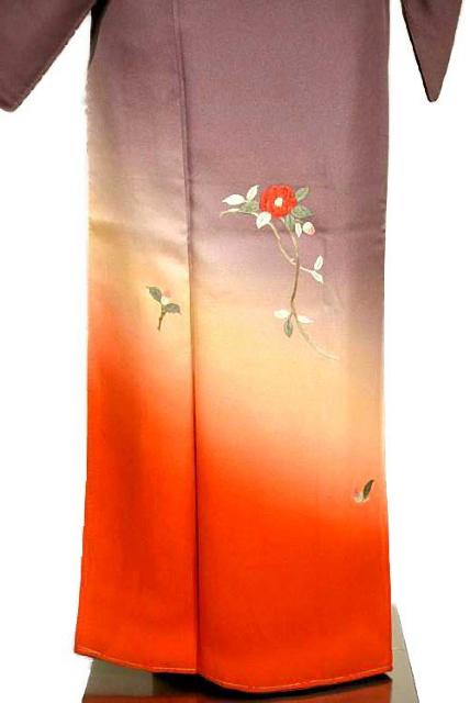 【最高級】新品同様 グラデーション 椿の総シシュウ 付下げ 身丈160cm 裄丈64cm Y3485 < 女性ファッション  【最高級】新品同様 グラデーション 椿の総シシュウ 付下げ 身丈160cm 裄丈64cm Y3485 < 女性ファッションの