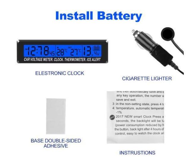 送料無料 未使用品 4in1 車内 デジタル時計 温度計(屋内および屋外) 電圧計 カレンダー 200 < 自動車/バイク 送料無料 未使用品 4in1 車内 デジタル時計 温度計(屋内および屋外) 電圧計 カレンダー 200 < 自動車/バイク