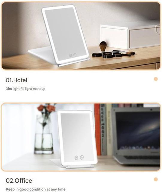 卓上鏡 三面鏡 女優ミラー 折りたたみ 拡大鏡 3倍 鏡 ライト付き < 女性ファッション 卓上鏡 三面鏡 女優ミラー 折りたたみ 拡大鏡 3倍 鏡 ライト付き < 女性ファッションの