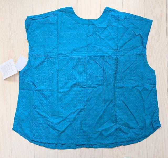 LL★前後2wayコットンレースフレンチスリーブブラウス★ターコイズ★新品★送料無料 < 女性ファッション LL★前後2wayコットンレースフレンチスリーブブラウス★ターコイズ★新品★送料無料 < 女性ファッションの