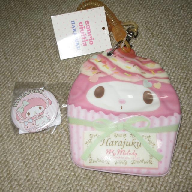 未使用タグ付☆マイメロディ*原宿限定*パスケース&缶バッチセット < アニメ/コミック/キャラクター 未使用タグ付☆マイメロディ*原宿限定*パスケース&缶バッチセット < アニメ/コミック/キャラクターの