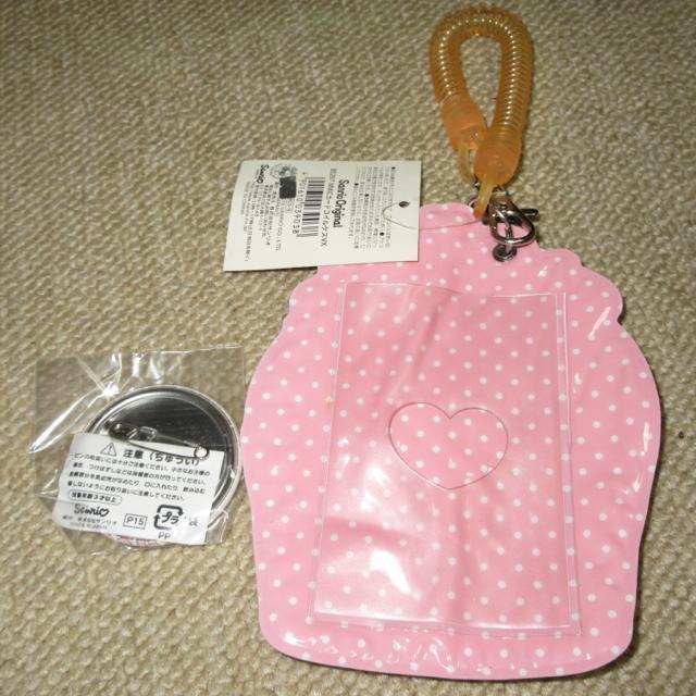 未使用タグ付☆マイメロディ*原宿限定*パスケース&缶バッチセット < アニメ/コミック/キャラクター 未使用タグ付☆マイメロディ*原宿限定*パスケース&缶バッチセット < アニメ/コミック/キャラクターの