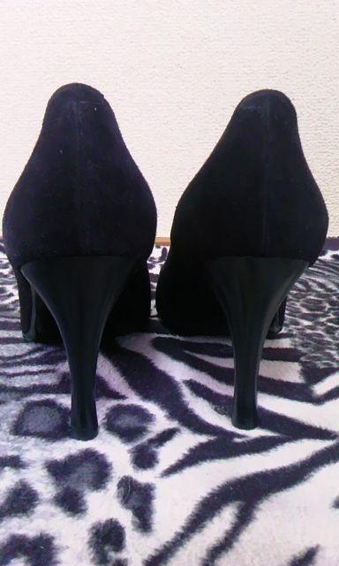 Pinky&Dianne〓黒〓スエード〓35 1/2〓アーモンドトゥ〓新品〓 < ブランド  Pinky&Dianne〓黒〓スエード〓35 1/2〓アーモンドトゥ〓新品〓 < ブランドの