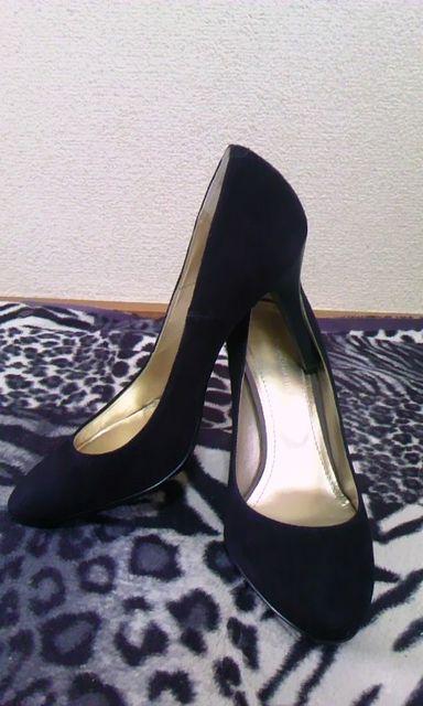 Pinky&Dianne〓黒〓スエード〓35 1/2〓アーモンドトゥ〓新品〓 < ブランド  Pinky&Dianne〓黒〓スエード〓35 1/2〓アーモンドトゥ〓新品〓 < ブランドの