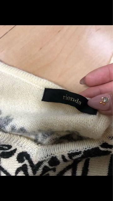 リエンダ  ダマスク柄 オフショルニット < ブランド  リエンダ  ダマスク柄 オフショルニット < ブランドの