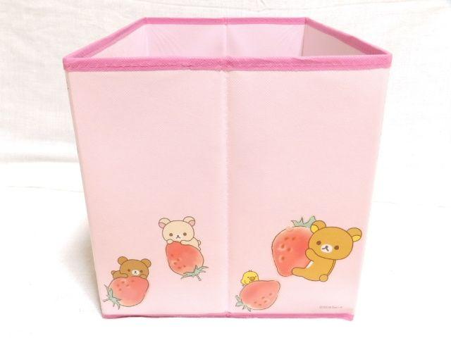 《New》リラックマ/いちご★便利な収納BOX<コンパクトに折りたためる> < インテリア/ライフ  《New》リラックマ/いちご★便利な収納BOX<コンパクトに折りたためる> < インテリア/ライフの