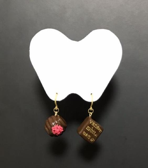 hハンドメイド粘土〓チョコレートピアス < 女性ファッション hハンドメイド粘土〓チョコレートピアス < 女性ファッションの