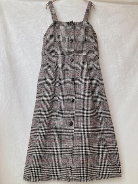ハドソンハニー グレンチェック ジャンバースカート キャミソールワンピース L N2m < 女性ファッション ハドソンハニー グレンチェック ジャンバースカート キャミソールワンピース L N2m < 女性ファッションの