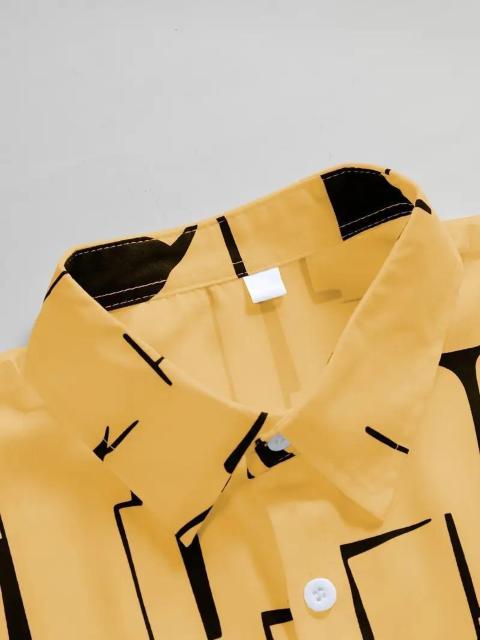 爆ヤス価格1390円★メンズ半袖ボタンダウンシャツ、幾何学柄 - 軽量 夏ビーチ USAサイズM(日本サイズXL相当)オレンジ < 男性ファッション 爆ヤス価格1390円★メンズ半袖ボタンダウンシャツ、幾何学柄 - 軽量 夏ビーチ USAサイズM(日本サイズXL相当)オレンジ < 男性ファッションの