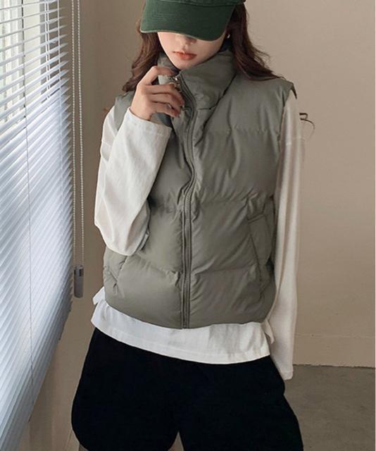 送料無料 新品 ダウンベスト ジップアップパデッドベスト < 女性ファッション 送料無料 新品 ダウンベスト ジップアップパデッドベスト < 女性ファッションの