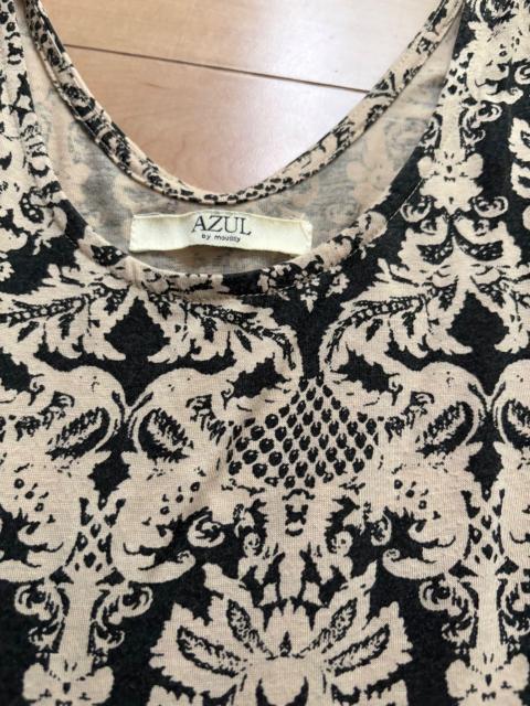 AZUL by moussy ダマスク柄 ノースリーブ ワンピース Mサイズ相当 < ブランド AZUL by moussy ダマスク柄 ノースリーブ ワンピース Mサイズ相当 < ブランドの