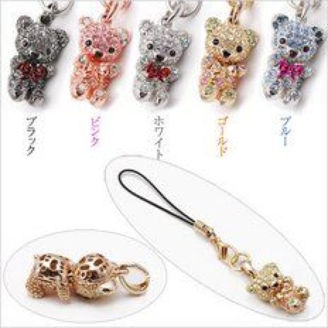 可愛い♪超豪華 ストラップヒモ付 キラキラくまさん 携帯ストラップ ゴールド < 家電/AV 可愛い♪超豪華 ストラップヒモ付 キラキラくまさん 携帯ストラップ ゴールド < 家電/AVの
