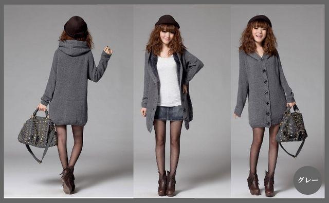 NEW★大人気★ボア付きロングパーカーJK★グレー < 女性ファッション  NEW★大人気★ボア付きロングパーカーJK★グレー < 女性ファッションの