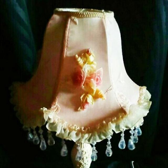 薔薇 シャンデリア テーブルランプ ライト 照明 ビンテージ 姫系 < 家電/AV  薔薇 シャンデリア テーブルランプ ライト 照明 ビンテージ 姫系 < 家電/AVの