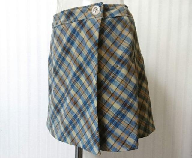 巻きスカート風 チェック柄 スカパン★ < 女性ファッション 巻きスカート風 チェック柄 スカパン★ < 女性ファッションの