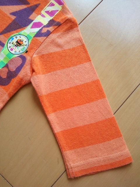 JAMジャム110サスペンダー風ボーダー七分丈ロンTオレンジ < ブランド  JAMジャム110サスペンダー風ボーダー七分丈ロンTオレンジ < ブランドの