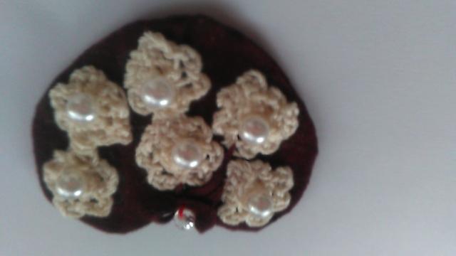 ハートのパールビーズブローチ < 女性ファッション ハートのパールビーズブローチ < 女性ファッションの