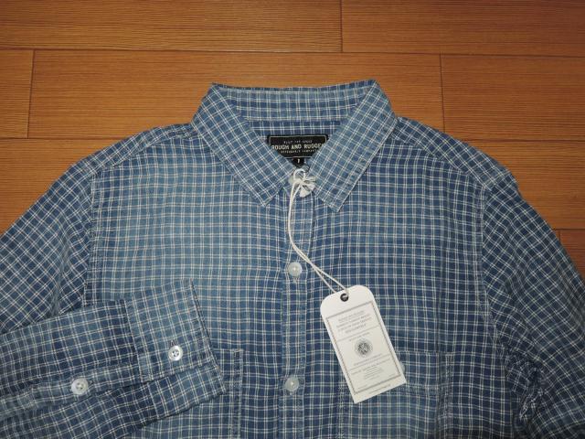 新品ラフアンドラゲッドROUGH AND RUGGEDインディゴ加工シャツ < 男性ファッション 新品ラフアンドラゲッドROUGH AND RUGGEDインディゴ加工シャツ < 男性ファッションの