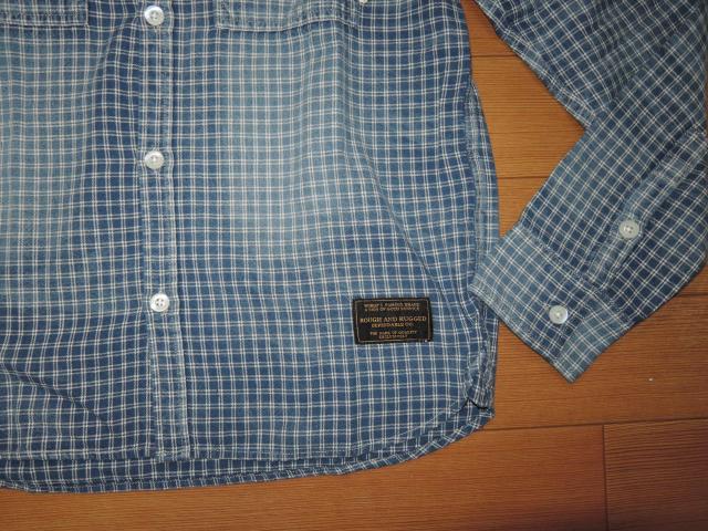 新品ラフアンドラゲッドROUGH AND RUGGEDインディゴ加工シャツ < 男性ファッション 新品ラフアンドラゲッドROUGH AND RUGGEDインディゴ加工シャツ < 男性ファッションの