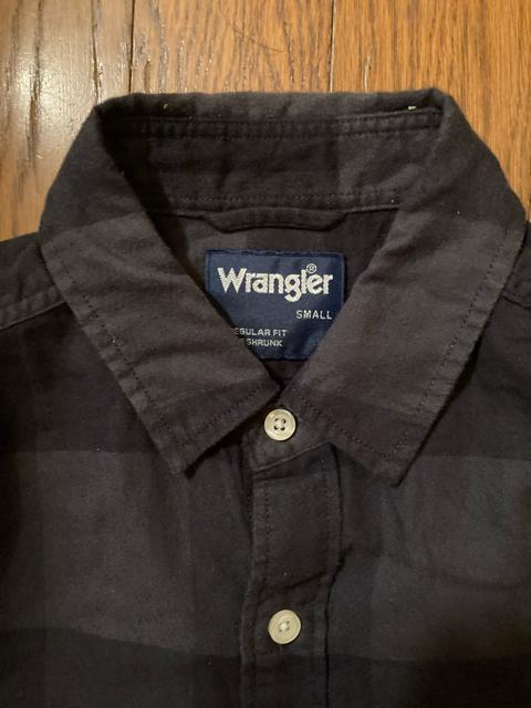 wrangler ラングラー ネルシャツ 黒 希少S アメカジ 古着 コットン ブラック 長袖 シャツ チェック 最終値下げ! < ブランド  wrangler ラングラー ネルシャツ 黒 希少S アメカジ 古着 コットン ブラック 長袖 シャツ チェック 最終値下げ! < ブランドの