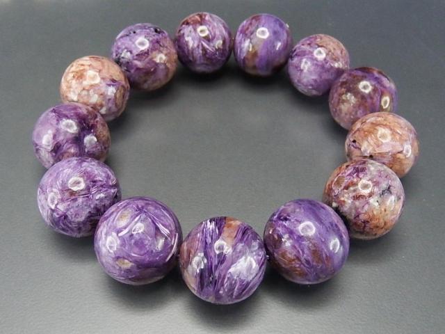 超大チャロアイト約18mm前後ブレスレット高級天然石入手困難品810-019RZa < 女性アクセサリー/時計  超大チャロアイト約18mm前後ブレスレット高級天然石入手困難品810-019RZa < 女性アクセサリー/時計の