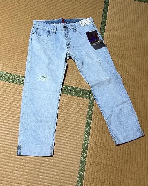 UJ ボーイフレンドストレートジーンズ ブルー 28 < ブランド  UJ ボーイフレンドストレートジーンズ ブルー 28 < ブランドの