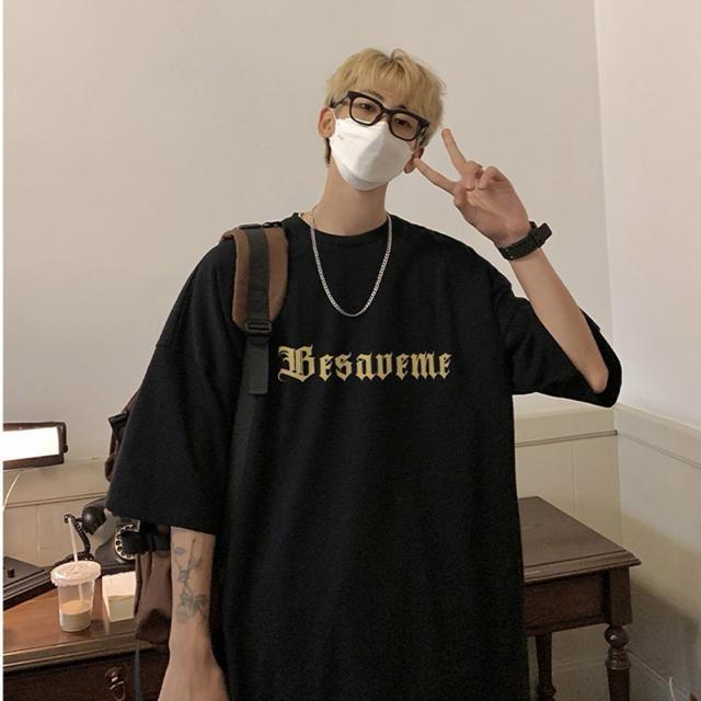 ゆったり 男女兼用 tシャツ  十字架柄 ブラック 大きいサイズ < 女性ファッション  ゆったり 男女兼用 tシャツ  十字架柄 ブラック 大きいサイズ < 女性ファッションの