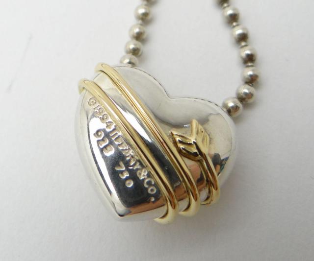 TIFFANY&CO. ティファニー ハート&アロー ネックレス ペンダント 750YG SV925<USED>【送料無料】 < ブランド TIFFANY&CO. ティファニー ハート&アロー ネックレス ペンダント 750YG SV925<USED>【送料無料】 < ブランドの