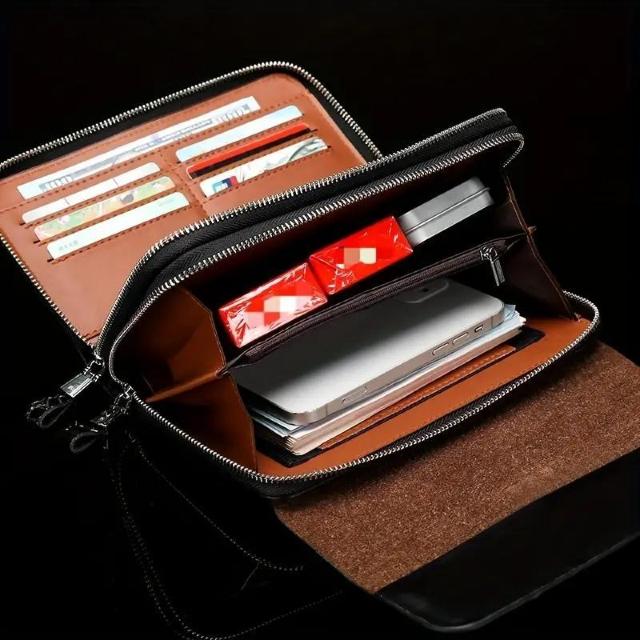 爆ヤス価格2590円★メンズクロコダイルパターンPUクラッチ - スタイリッシュなブラウンビフォルド、腕ストラップ付き コーヒー色 < 男性ファッション 爆ヤス価格2590円★メンズクロコダイルパターンPUクラッチ - スタイリッシュなブラウンビフォルド、腕ストラップ付き コーヒー色 < 男性ファッションの