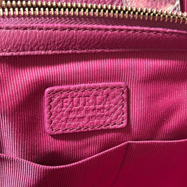 美品 FURLA フルラ レザー トートバッグ ショルダーバッグ 花柄 ピンク ベージュ < ブランド 美品 FURLA フルラ レザー トートバッグ ショルダーバッグ 花柄 ピンク ベージュ < ブランドの