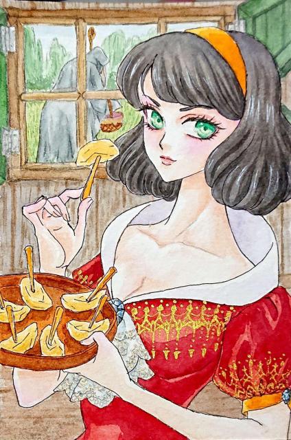 自作イラスト☆オリジナル☆白雪姫 < アニメ/コミック/キャラクター 自作イラスト☆オリジナル☆白雪姫 < アニメ/コミック/キャラクターの