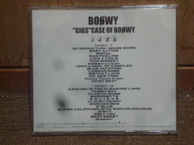 "GIGS" CASE OF BOOWY / BOOWY@ѕt2CD  ^gObY 