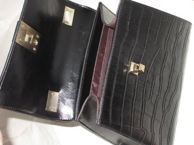 型押し本革☆ワンハンドル*ハンドバッグ*フォーマル*ブラック < 女性ファッション  型押し本革☆ワンハンドル*ハンドバッグ*フォーマル*ブラック < 女性ファッションの