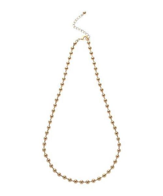 定価3,190円【美品】MURUAムルーア●ボールチェーンネックレス ロングネックレス●Gold ゴールド < ブランド  定価3,190円【美品】MURUAムルーア●ボールチェーンネックレス ロングネックレス●Gold ゴールド < ブランドの