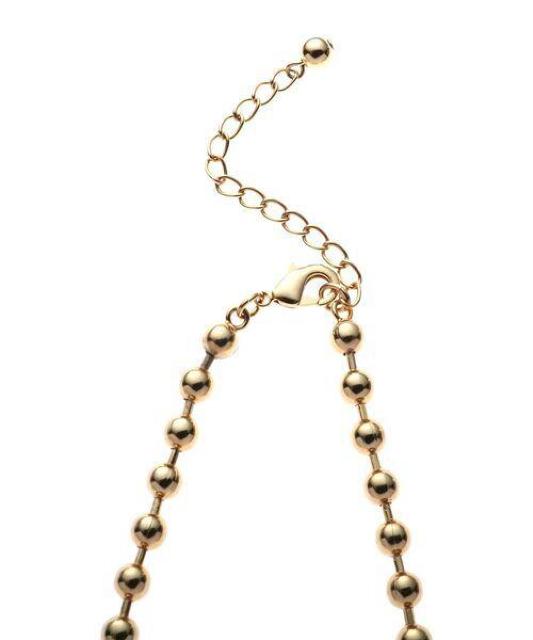 定価3,190円【美品】MURUAムルーア●ボールチェーンネックレス ロングネックレス●Gold ゴールド < ブランド  定価3,190円【美品】MURUAムルーア●ボールチェーンネックレス ロングネックレス●Gold ゴールド < ブランドの