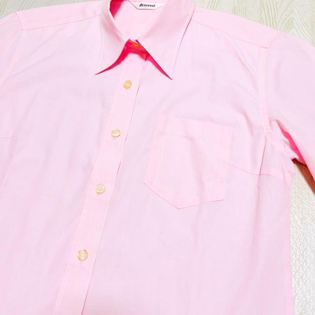 【美品】シルク混コットン長袖シャツ/サイズM/ピンク < 女性ファッション  【美品】シルク混コットン長袖シャツ/サイズM/ピンク < 女性ファッションの