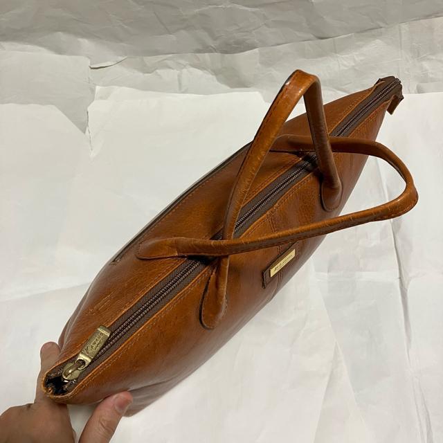 【ヴィンテージ】【Kawano / カワノバッグ】 牛革 / トートバッグ 茶 レザー < 女性ファッション  【ヴィンテージ】【Kawano / カワノバッグ】 牛革 / トートバッグ 茶 レザー < 女性ファッションの