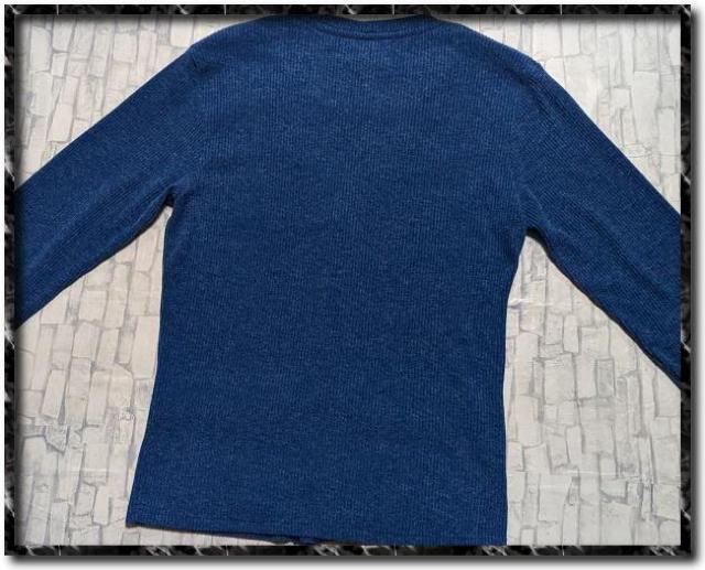 ダブル 刺繍入りニットカーディガン 青 < ブランド ダブル 刺繍入りニットカーディガン 青 < ブランドの