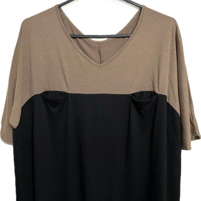 Spick&Span バイカラー 半袖 トップス カットソー < ブランド Spick&Span バイカラー 半袖 トップス カットソー < ブランドの