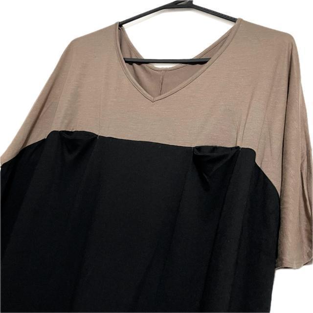 Spick&Span バイカラー 半袖 トップス カットソー < ブランド Spick&Span バイカラー 半袖 トップス カットソー < ブランドの