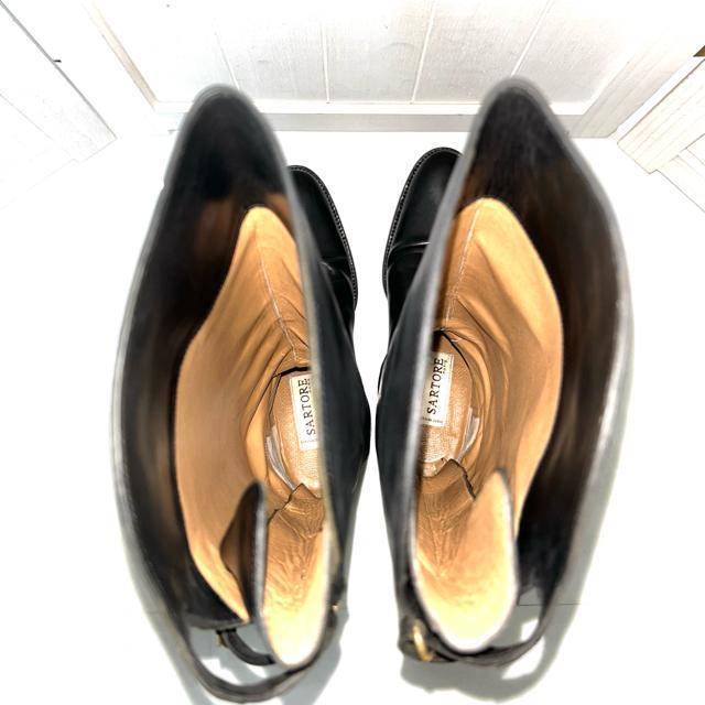 美品 SARTORE サルトル バックベルト ロングブーツ 黒 37 < ブランド  美品 SARTORE サルトル バックベルト ロングブーツ 黒 37 < ブランドの