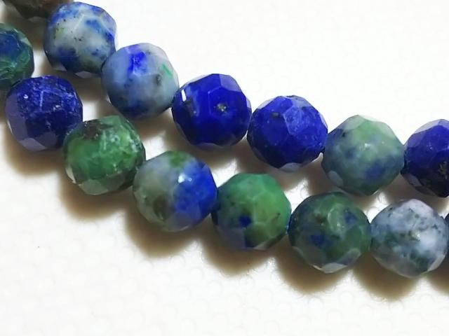 天然石★ラピスラズリ 4mm64面カット 半連 < 女性アクセサリー/時計  天然石★ラピスラズリ 4mm64面カット 半連 < 女性アクセサリー/時計の