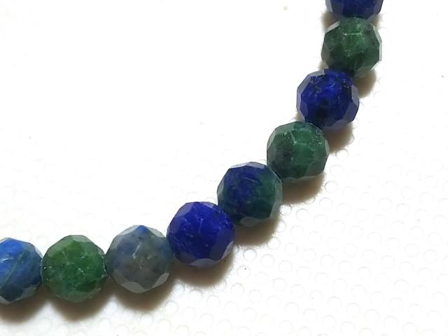 天然石★ラピスラズリ 4mm64面カット 半連 < 女性アクセサリー/時計  天然石★ラピスラズリ 4mm64面カット 半連 < 女性アクセサリー/時計の