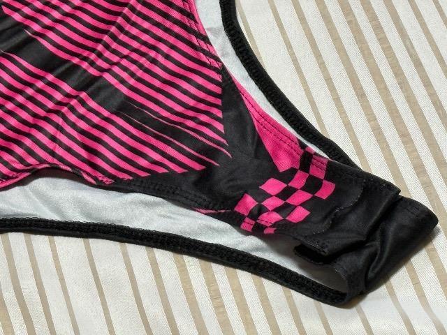 ブラックに映えるピンクのスターストライプ★Coolaneイベント衣装用ハイレグレオタード★Lサイズ < レジャー/スポーツ ブラックに映えるピンクのスターストライプ★Coolaneイベント衣装用ハイレグレオタード★Lサイズ < レジャー/スポーツの