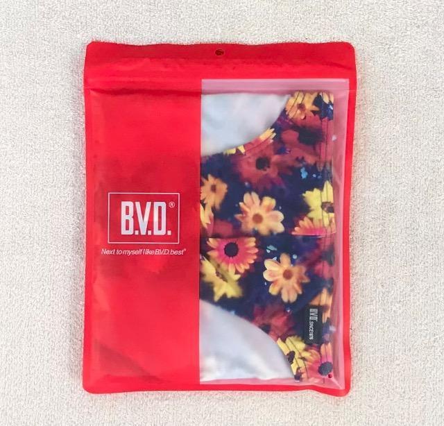 B.V.D ビキニ ブリーフ Mサイズ 花柄 ネイビー/カラフル < 男性ファッション B.V.D ビキニ ブリーフ Mサイズ 花柄 ネイビー/カラフル < 男性ファッションの