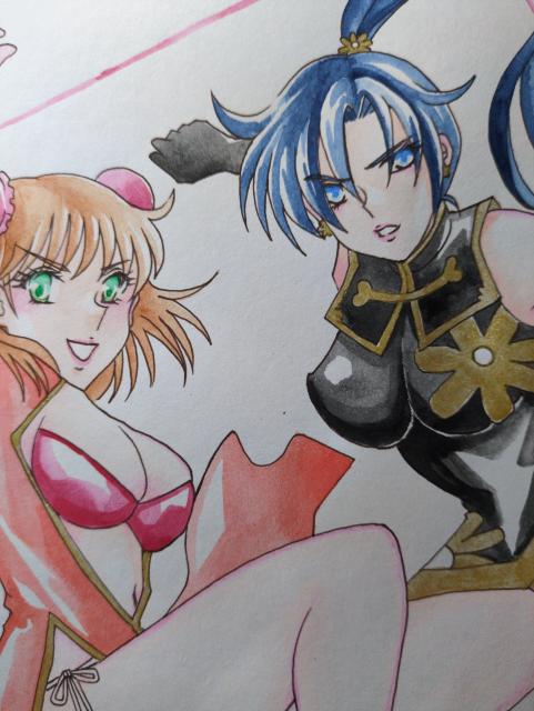 自作イラスト・送料込・オリジナル・カンフーガール・ポーズ・パンチラ・全身・A4サイズ < アニメ/コミック/キャラクター 自作イラスト・送料込・オリジナル・カンフーガール・ポーズ・パンチラ・全身・A4サイズ < アニメ/コミック/キャラクターの