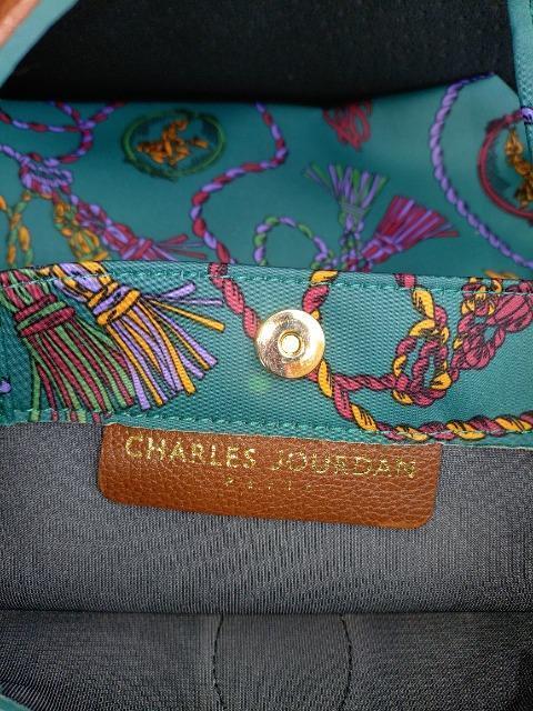 CHARLES JOURDAN シャルルジョルダン タッセル柄 バック ショッピング お出かけ < 女性ファッション CHARLES JOURDAN シャルルジョルダン タッセル柄 バック ショッピング お出かけ < 女性ファッションの