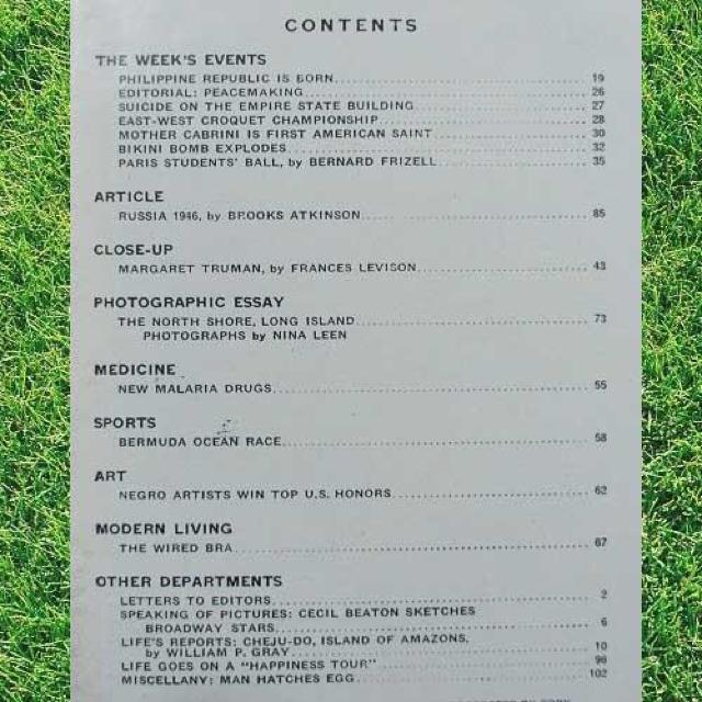 激レア【輸入雑誌】Life/ライフ Long Island Society -1946.7.22- 【ヴィンテージ物】 < 本/雑誌  激レア【輸入雑誌】Life/ライフ Long Island Society -1946.7.22- 【ヴィンテージ物】 < 本/雑誌の