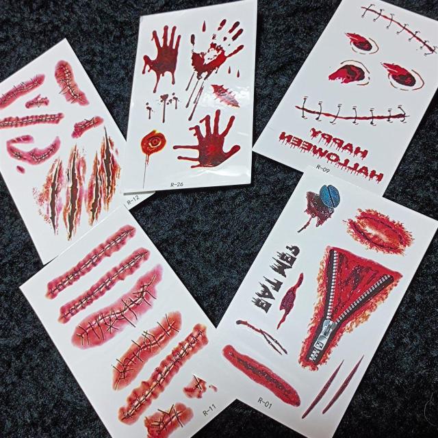 ハロウィン★新品★傷タトゥーシール/A < 女性ファッション  ハロウィン★新品★傷タトゥーシール/A  < 女性ファッションの