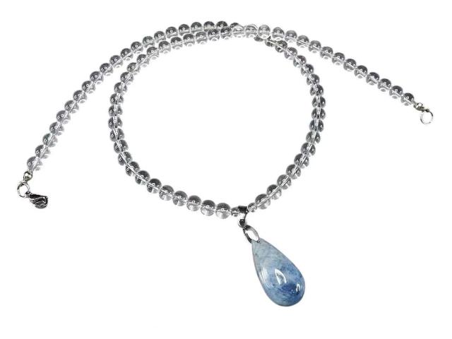 一点物天然石アクアマリンペンダント水晶6mmネックレス808-052RYZa < 女性アクセサリー/時計  一点物天然石アクアマリンペンダント水晶6mmネックレス808-052RYZa  < 女性アクセサリー/時計の